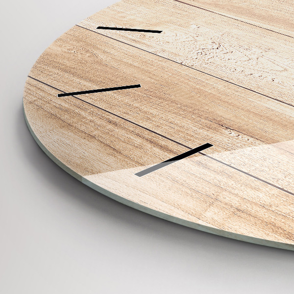 Zegar okrągły Drewniana tekstura
