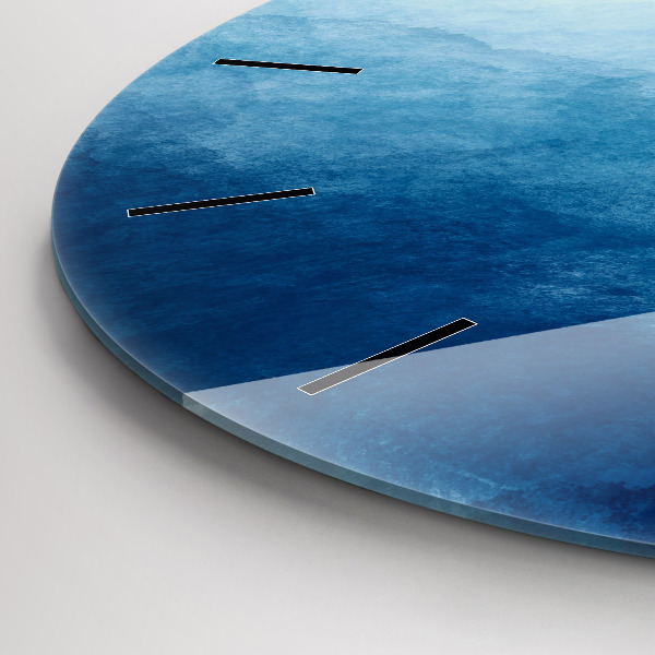 Zegar okrągły Abstrakcja woda