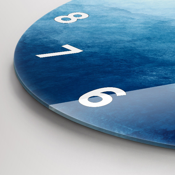 Zegar okrągły Abstrakcja woda