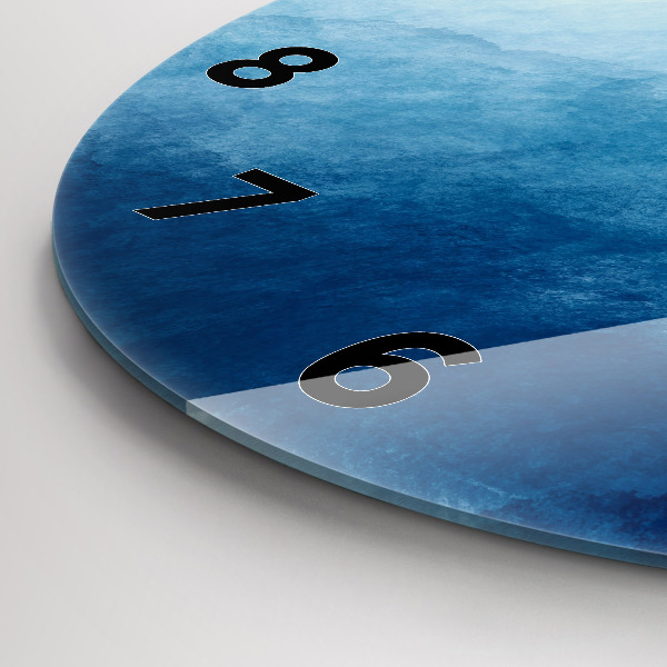 Zegar okrągły Abstrakcja woda