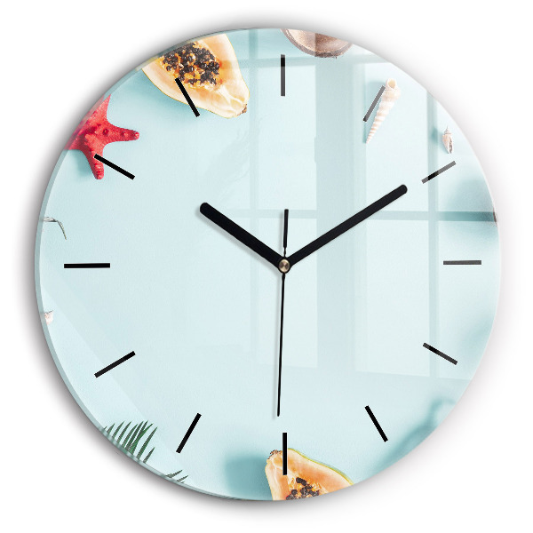 Zegar okrągły Letnia kompozycja