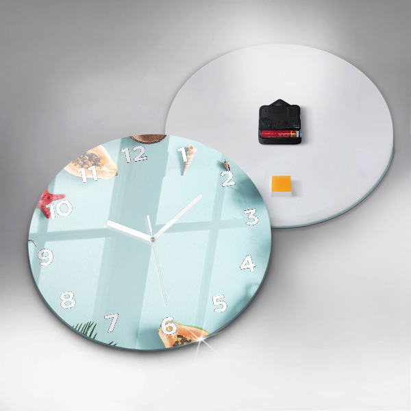 Zegar okrągły Letnia kompozycja