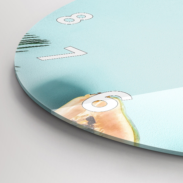 Zegar okrągły Letnia kompozycja