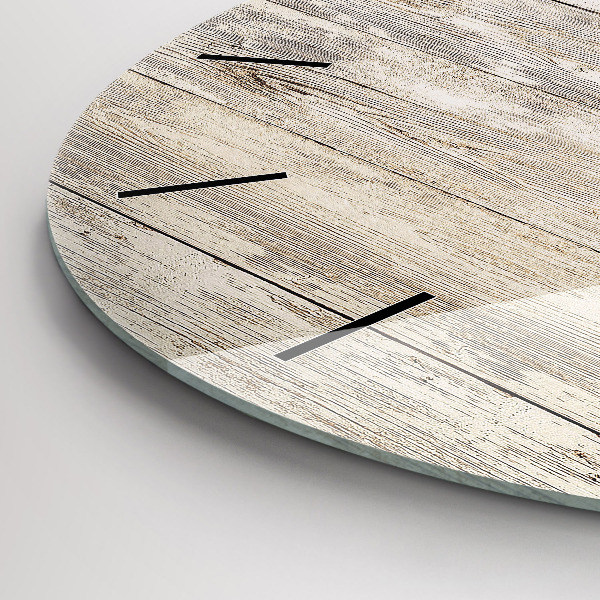 Zegar okrągły Drewniane panele