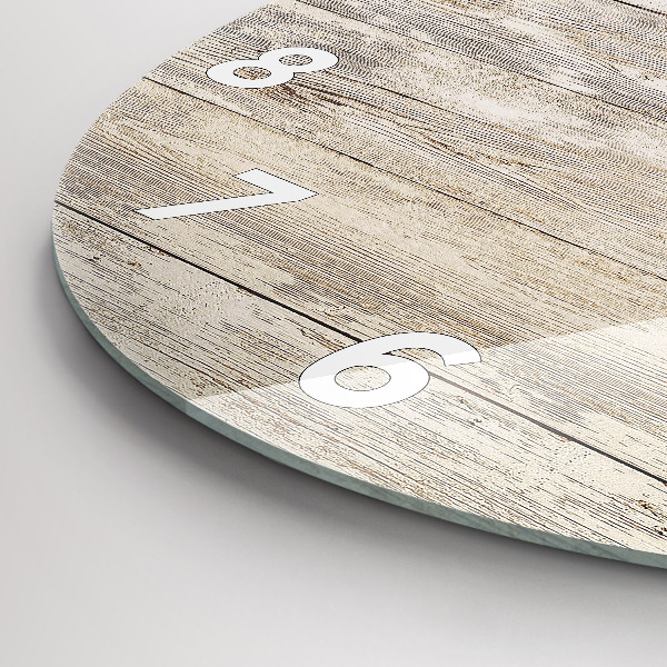 Zegar okrągły Drewniane panele