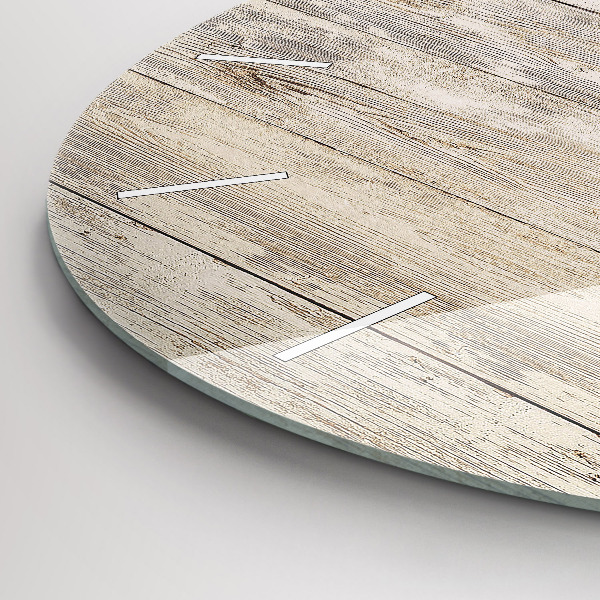 Zegar okrągły Drewniane panele