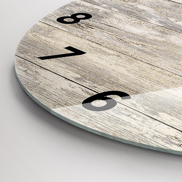 Zegar okrągły Drewniane panele