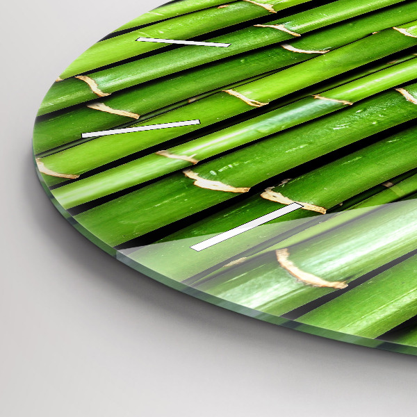 Zegar ścienny okrągły Bambus Azjatycki