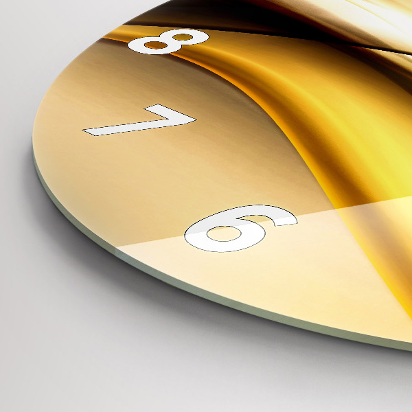 Zegar ścienny okrągły Abstrakcja fala