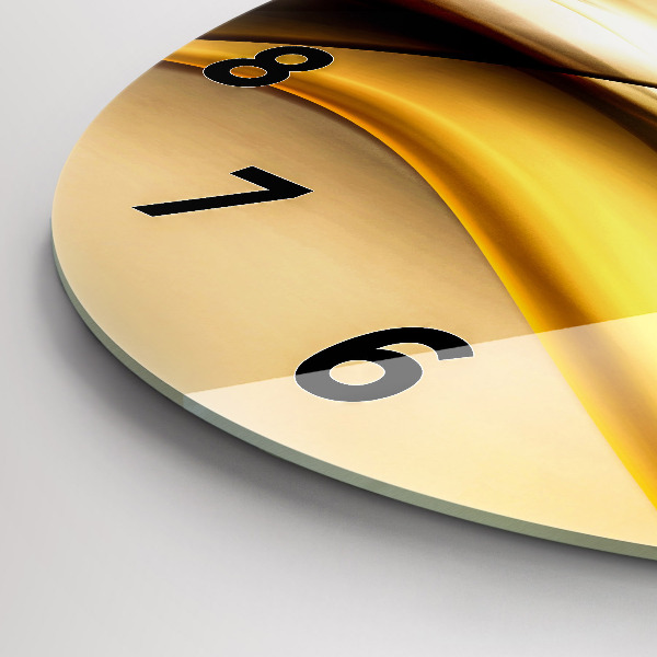 Zegar ścienny okrągły Abstrakcja fala