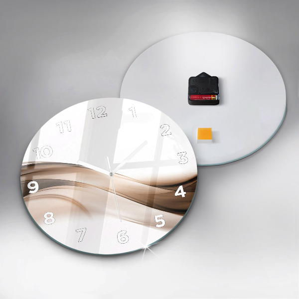 Zegar ścienny okrągły Abstrakcja linia