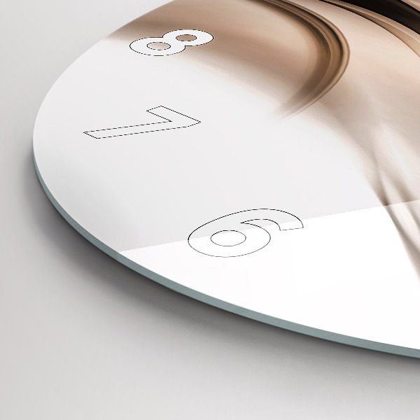 Zegar ścienny okrągły Abstrakcja linia