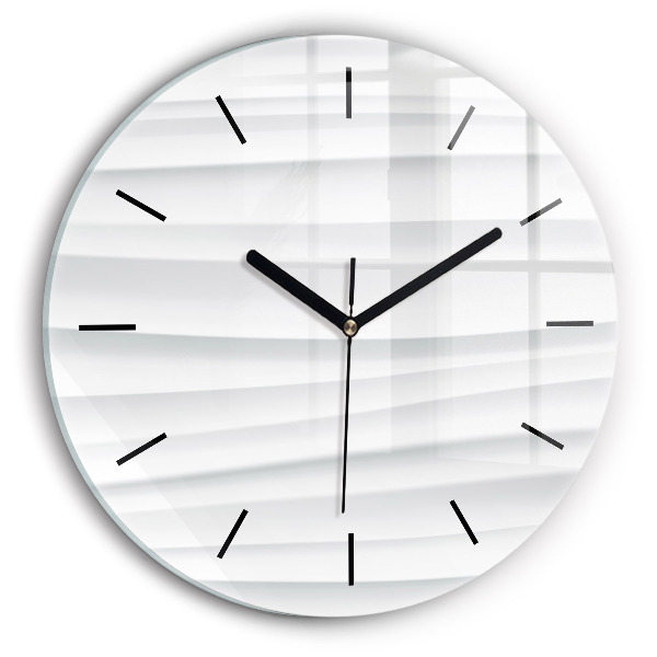 Zegar ścienny okrągły Fale tekstura