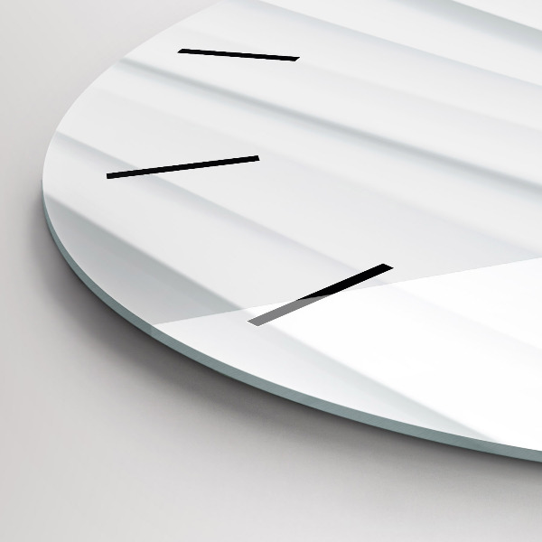 Zegar ścienny okrągły Fale tekstura