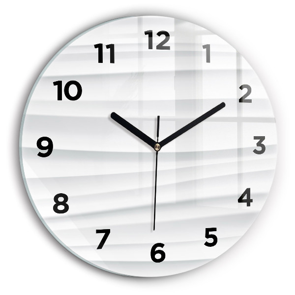 Zegar ścienny okrągły Fale tekstura