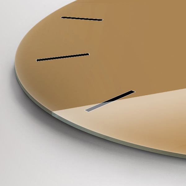 Zegar okrągły z nadrukiem Beżowy