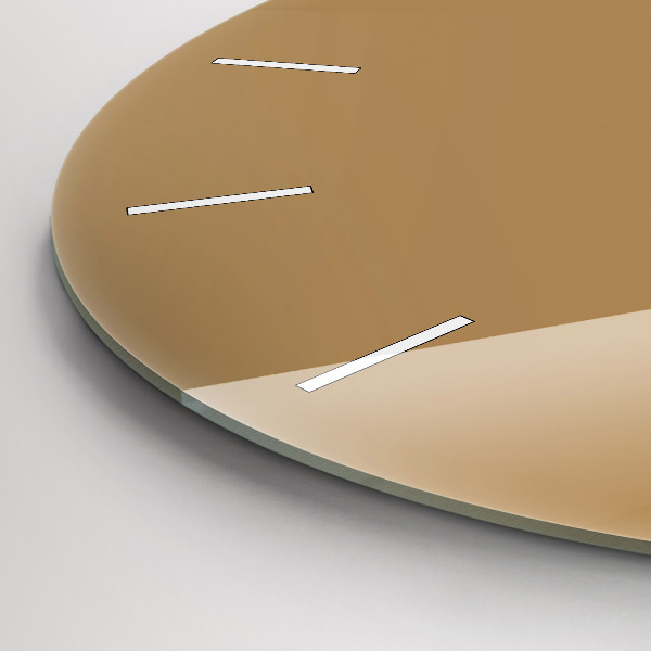 Zegar okrągły z nadrukiem Beżowy