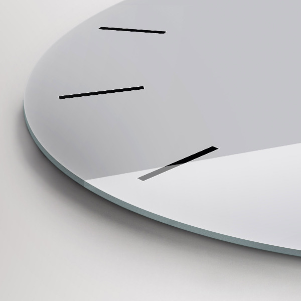 Zegar okrągły z nadrukiem Jasny Szary