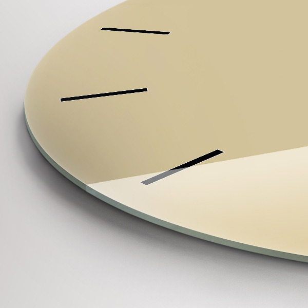 Zegar okrągły z nadrukiem Beżowy