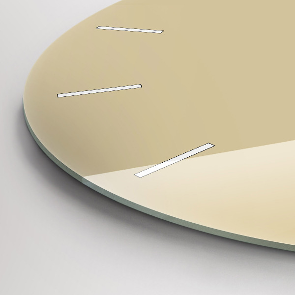 Zegar okrągły z nadrukiem Beżowy