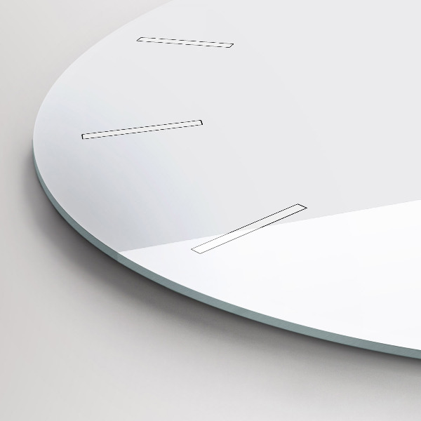 Zegar okrągły z nadrukiem Biały