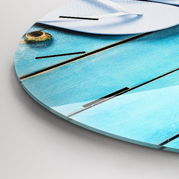 Zegar ścienny okrągły Wakacyjne akcesoria