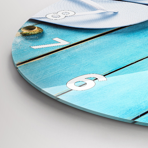 Zegar ścienny okrągły Wakacyjne akcesoria