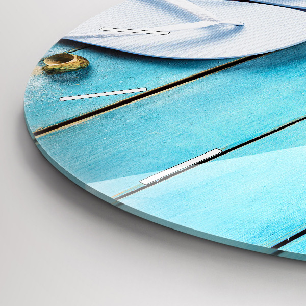 Zegar ścienny okrągły Wakacyjne akcesoria