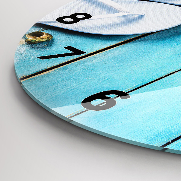 Zegar ścienny okrągły Wakacyjne akcesoria