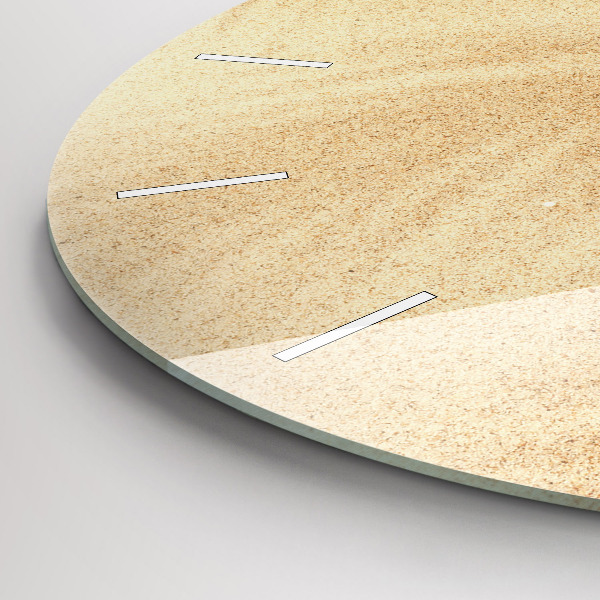 Zegar szklany okrągły Złota abstrakcja