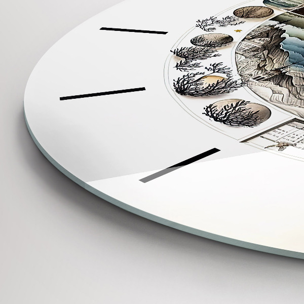 Zegar okrągły z nadrukiem Zegar astronomia