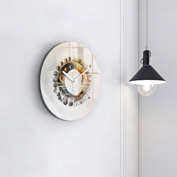 Zegar okrągły z nadrukiem Zegar astronomia