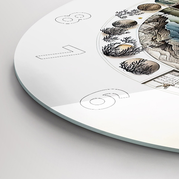 Zegar okrągły z nadrukiem Zegar astronomia