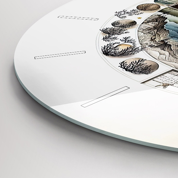 Zegar okrągły z nadrukiem Zegar astronomia