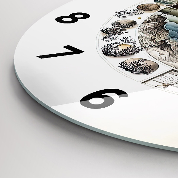 Zegar okrągły z nadrukiem Zegar astronomia