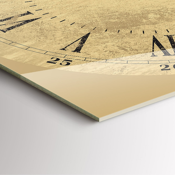 Zegar ścienny nowoczesny Brązowe cyfry rzymskie