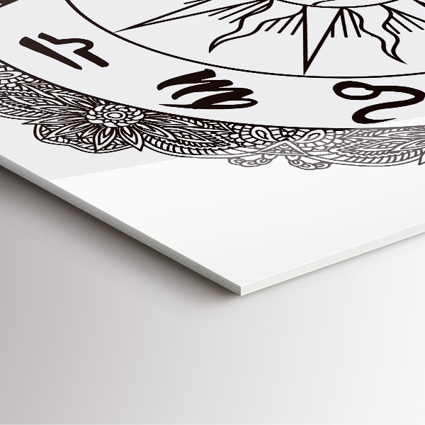 Zegar ścienny nowoczesny Dekoracyjne zodiaki