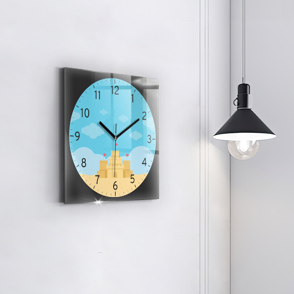 Zegar ścienny nowoczesny Zamek z piasku