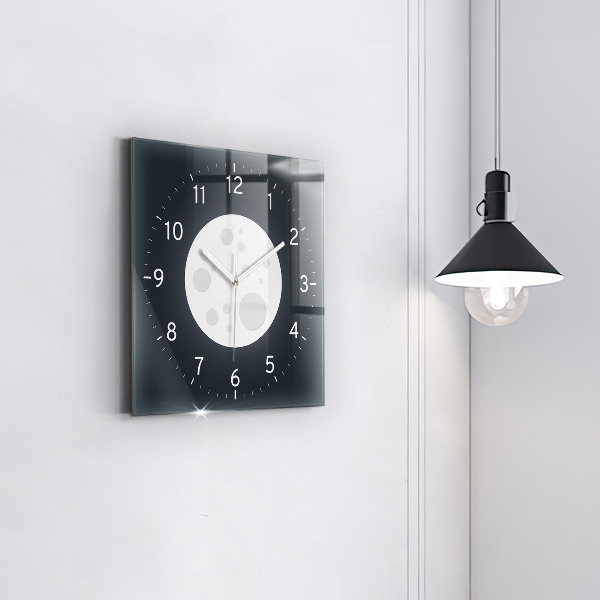 Zegar ścienny nowoczesny Pełnia Księżyca