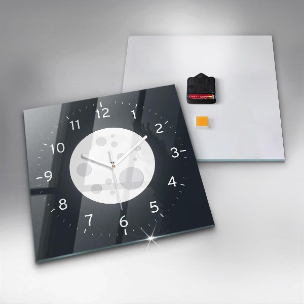 Zegar ścienny nowoczesny Pełnia Księżyca