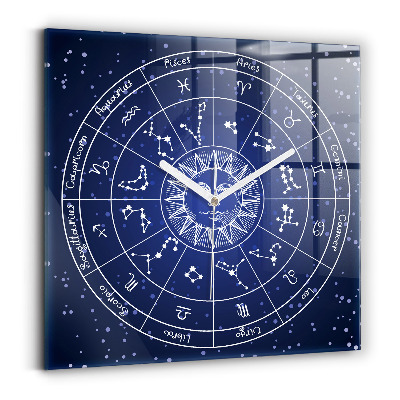 Zegar ścienny nowoczesny Gwiazdozbiory zodiaków