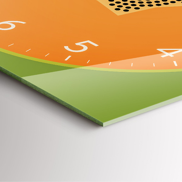 Zegar ścienny nowoczesny Owoc papaja