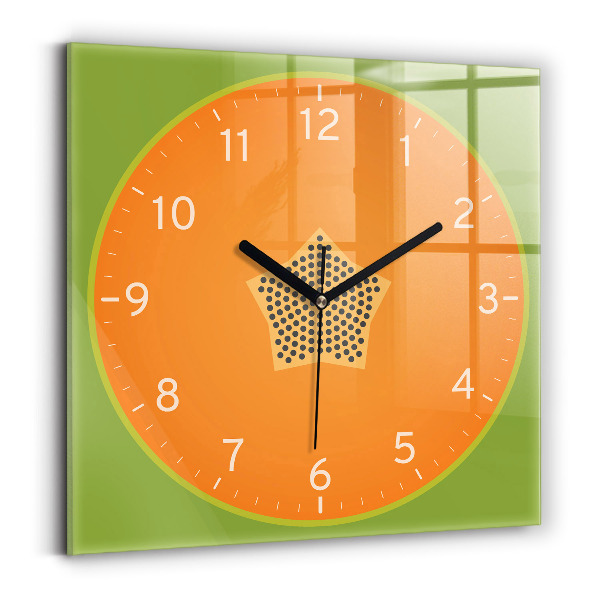 Zegar ścienny nowoczesny Owoc papaja