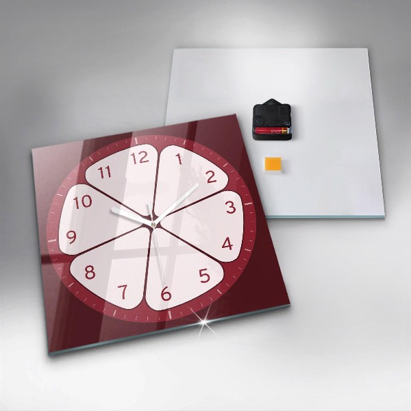 Zegar ścienny nowoczesny Przekrojony owoc