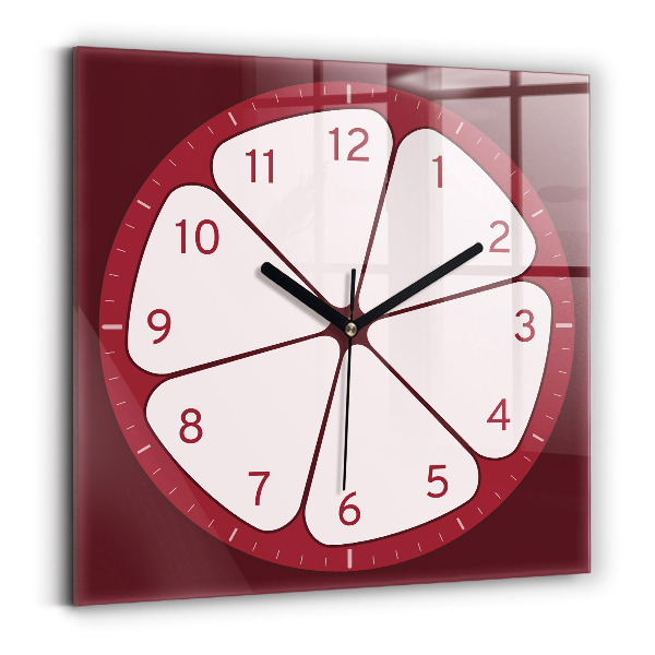 Zegar ścienny nowoczesny Przekrojony owoc