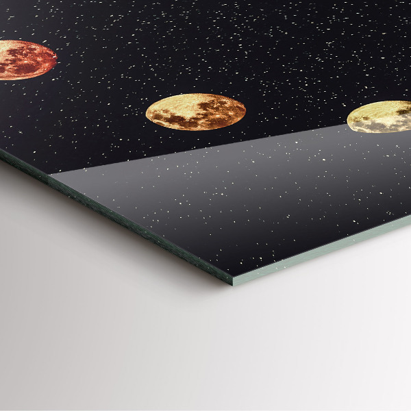 Zegar ścienny nowoczesny Fazy Księżyca