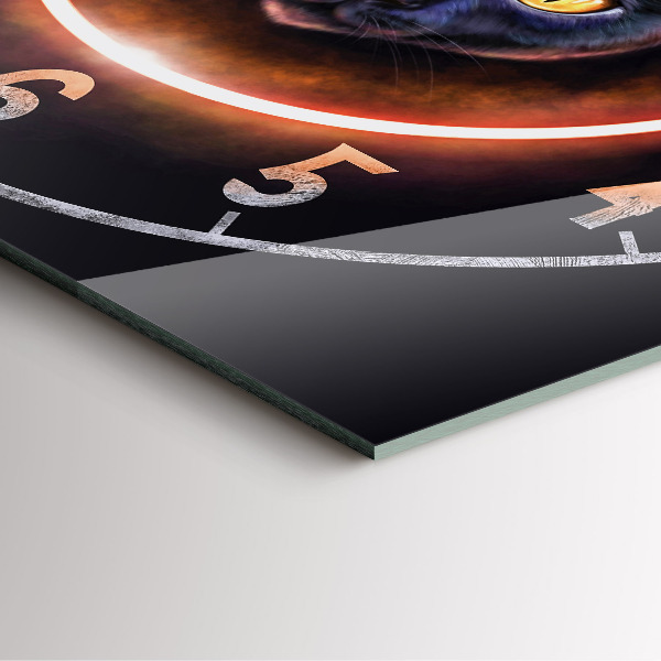 Zegar ścienny nowoczesny Magiczny kot