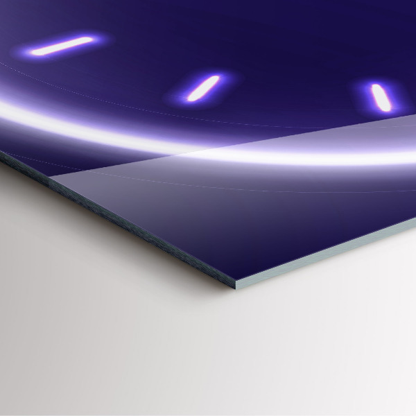 Zegar ścienny nowoczesny Neonowe kreski