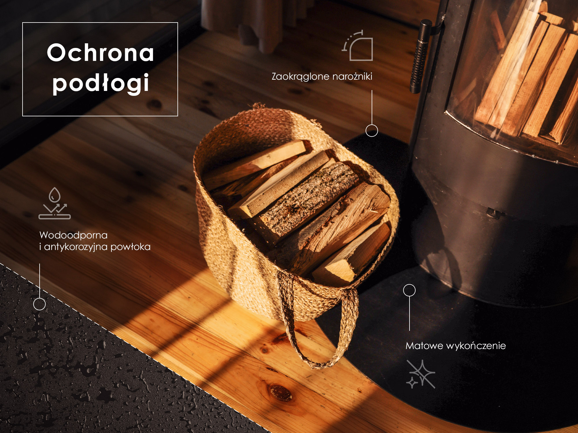 Ochrona podłogi - infografika produktu